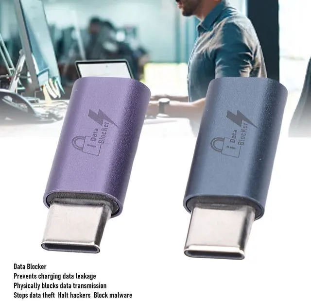 Alt view image 3 of 7 - 2PCS USB C to C Data Blocker, Anti Juice Jacking Refuse Hacking USB Data Blocker Only for Safe Charging, High Charging Efficiency
