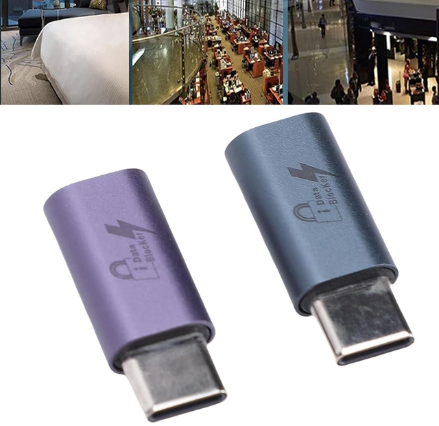 Alt view image 5 of 7 - 2PCS USB C to C Data Blocker, Anti Juice Jacking Refuse Hacking USB Data Blocker Only for Safe Charging, High Charging Efficiency