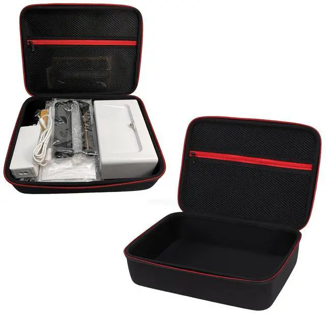Alt view image 4 of 7 - Carrying Case for Dock WiFi 4x6 Photo Printer, Dust Proof Water Proof Shock Hard Case with Mesh Bag, Fit for Dock Plus and M100 Printers