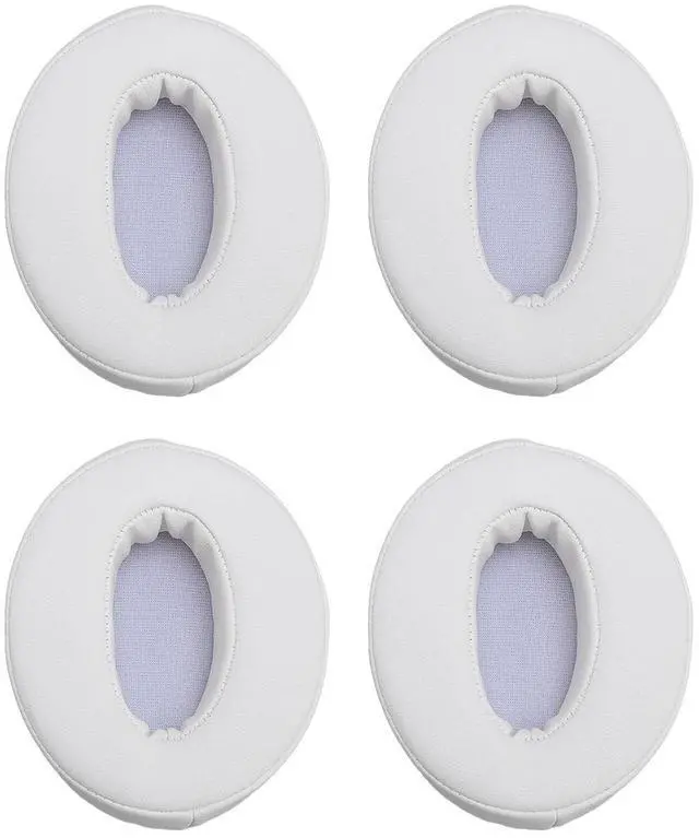 Alt view image 5 of 7 - Replacement Earpads for HD 4.50BT NC, 2 Pack Premium Protein Leather Ear Cushions with Memory Foam, Noise Isolation Replacement Ear Pads for HD 4.40BT / HD 458BT (White)