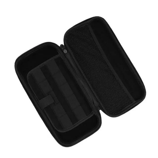 Alt view image 3 of 7 - 2 2025 Hard Shell Console to Travel with 9 Pocket Games, a Plug with Shock for Players