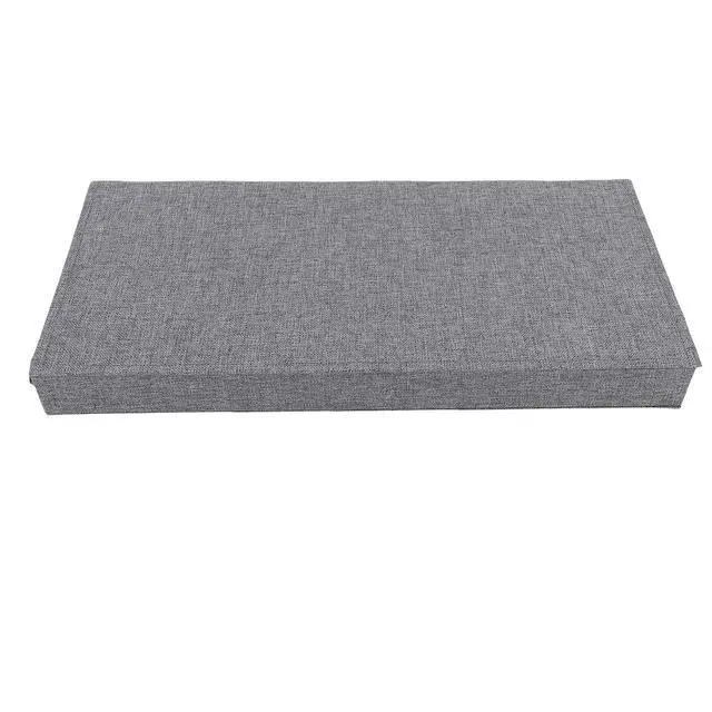 Alt view image 6 of 7 - Flip Top Eyeglass Box Soft Velvet Doubt 6 Compartments Storage For Glasses