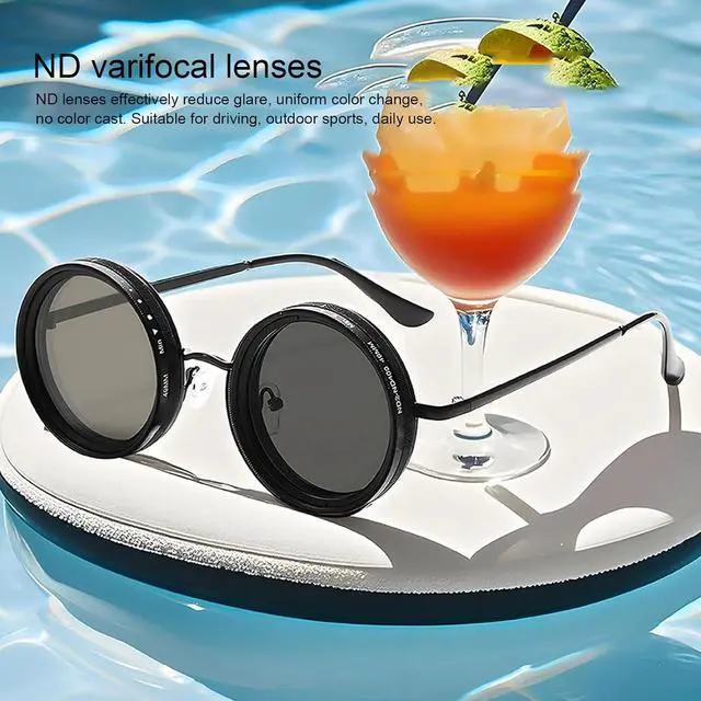 Alt view image 2 of 7 - Polarized Glasses, Adjustable Light Reducing Glasses 52mm Lens for Outdoor