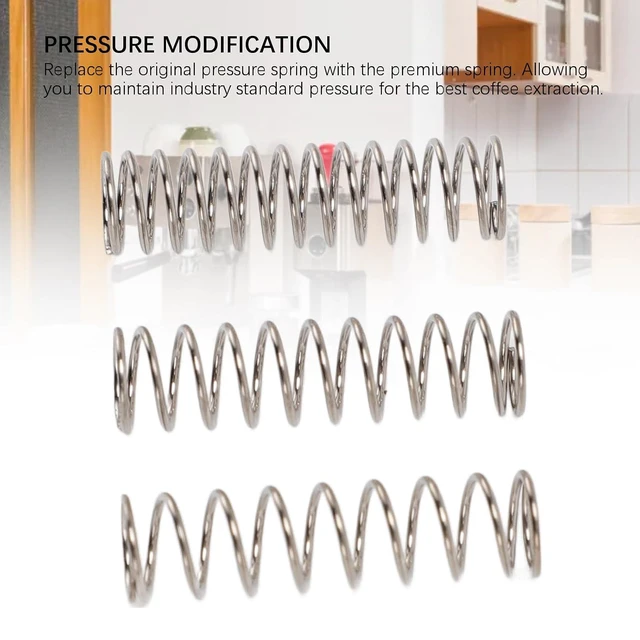 Alt view image 6 of 7 - 9 Bar 8 Bar 6.5 OPV Spring Modification Kit for Gaggia Classic Espresso Machine, Stainless Steel Pressure Spring Replacement with Easy Installation