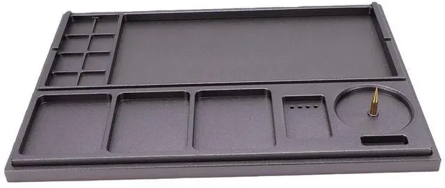 Main image of Watch Parts Organizer, Watch Movement Tray, Watchmaker Tool Organizer Holder with Acrylic Dust Cover Parts Storage Box for Repair Crafting