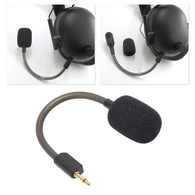 Alt view image 4 of 7 - Blackshark V2 Microphone for BlackShark V2, Detachable Gaming Headsets 3.5mm Jack Noise Cancelling Microphone