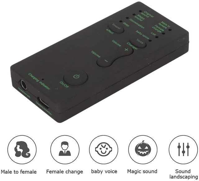 Alt view image 2 of 7 - 2023 Upgraded Voice Changer , Portable Voice Changer Device,Handheld Microphone Sound Effect Machine, Voice Disguiser Mobile Phone PC (Bewinner6oswd3f5u9)