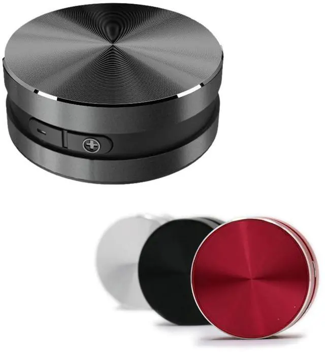 Main image of Bone Conduction Speakers Ultra Mini, Turn Anythin into Speaker, Stereo Bass Portable Small Cordless Speaker with Suction Cup for Home Outdoor Travel (Black)