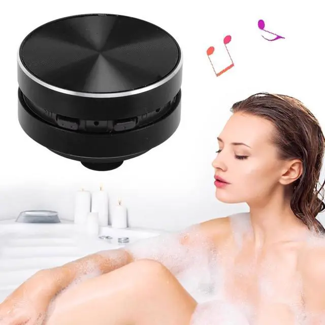 Alt view image 6 of 7 - Bone Conduction Speakers Ultra Mini, Turn Anythin into Speaker, Stereo Bass Portable Small Cordless Speaker with Suction Cup for Home Outdoor Travel (Black)