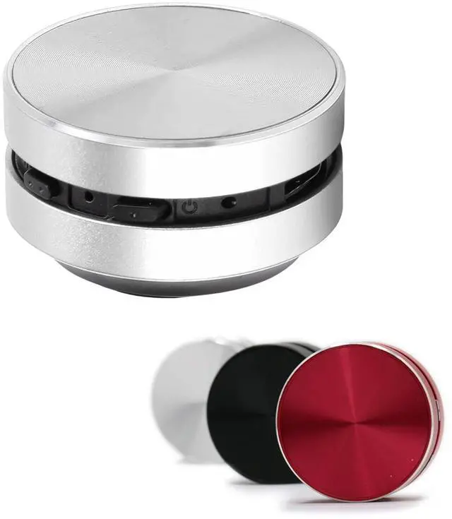Main image of Bone Conduction Speakers Ultra Mini, Turn Anythin into A Speaker, Stereo Bass Portable Small Cordless Speaker with Suction Cup for Home Outdoor Travel (Silver)