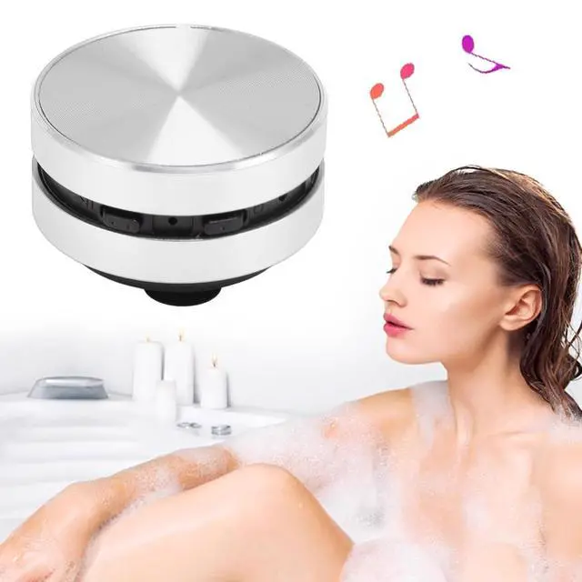 Alt view image 4 of 7 - Bone Conduction Speakers Ultra Mini, Turn Anythin into A Speaker, Stereo Bass Portable Small Cordless Speaker with Suction Cup for Home Outdoor Travel (Silver)