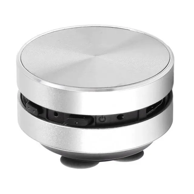 Alt view image 6 of 7 - Bone Conduction Speakers Ultra Mini, Turn Anythin into A Speaker, Stereo Bass Portable Small Cordless Speaker with Suction Cup for Home Outdoor Travel (Silver)
