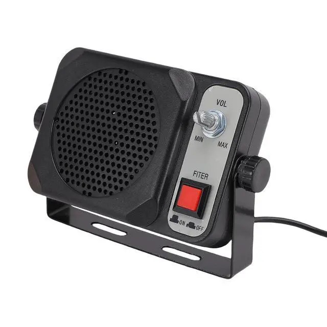 Alt view image 3 of 7 - Amplified External Speaker, 1.5W 8 with Noise Filter | 3.5mm Plug for CB Ham Radio, Plug and Play Clear Audio for Mobile Transceiver
