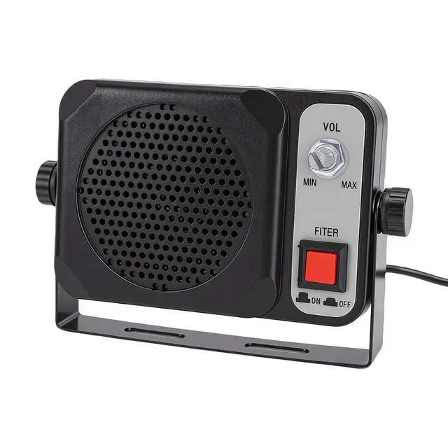 Alt view image 2 of 7 - Amplified External Speaker, 1.5W 8 with Noise Filter | 3.5mm Plug for CB Ham Radio, Plug and Play Clear Audio for Mobile Transceiver