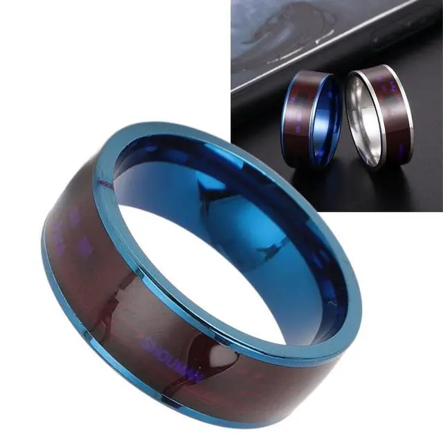 Alt view image 4 of 7 - 2024 New NFC Smart Ring for Universal Ntag213 Chip, Smart Finger Rewrite All Round Sensing for Mobile Phone (Blue), Genericcdpygxeo7f-11