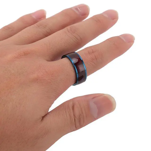 Alt view image 6 of 7 - 2024 New NFC Smart Ring for Universal Ntag213 Chip, Smart Finger Rewrite All Round Sensing for Mobile Phone (Blue), Genericcdpygxeo7f-11