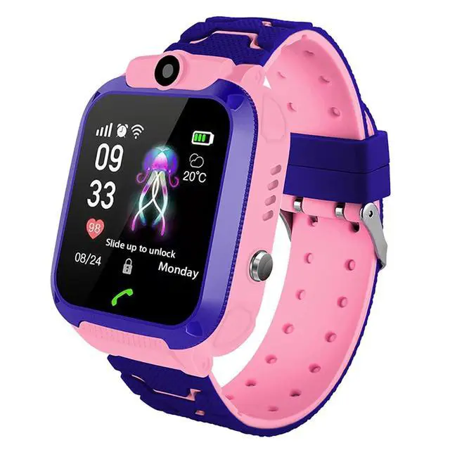 Main image of Kids Smart Watch, LBS Positioning SOS Call Watch with Remote Control Camera and Voice Chat, for Children Safety Tracking