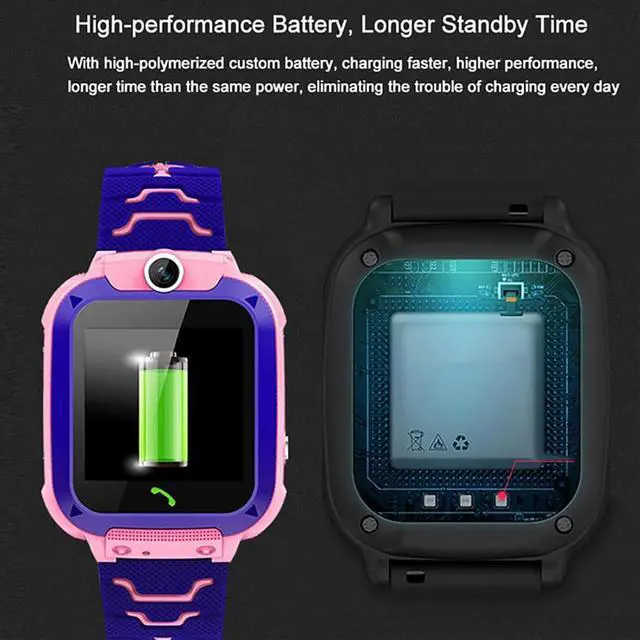 Alt view image 3 of 7 - Kids Smart Watch, LBS Positioning SOS Call Watch with Remote Control Camera and Voice Chat, for Children Safety Tracking