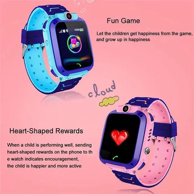 Alt view image 4 of 7 - Kids Smart Watch, LBS Positioning SOS Call Watch with Remote Control Camera and Voice Chat, for Children Safety Tracking