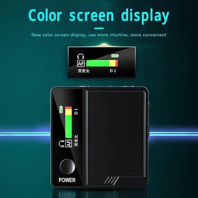 Alt view image 6 of 7 - Mini Voice Changer - 4 Sound Modes/500mAh Type C Charging Compact Sound Changer, Real Time Call Voice Changer Device Including Pro K Song Mode for Live Streaming
