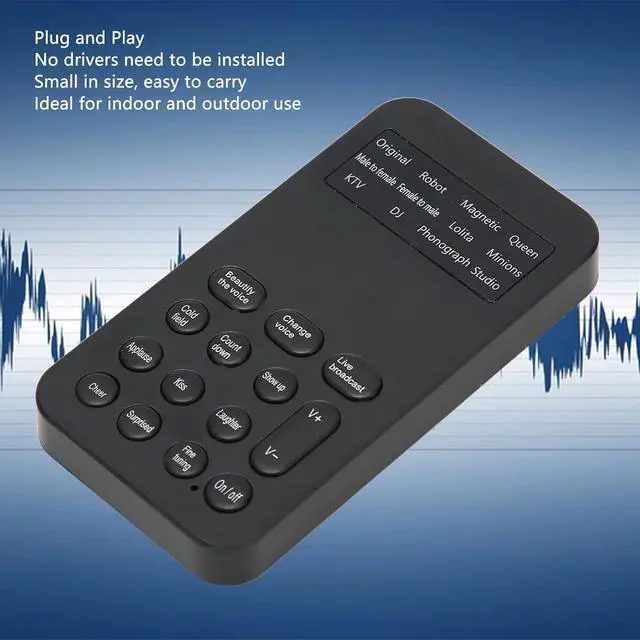 Alt view image 4 of 7 - Ghostface Voice Changer, Handheld Microphone Voice Changer, Voice Changer Device, with 8 Sound Effects, for Phone Calling Gaming (Bewinnerygektwg7h0)