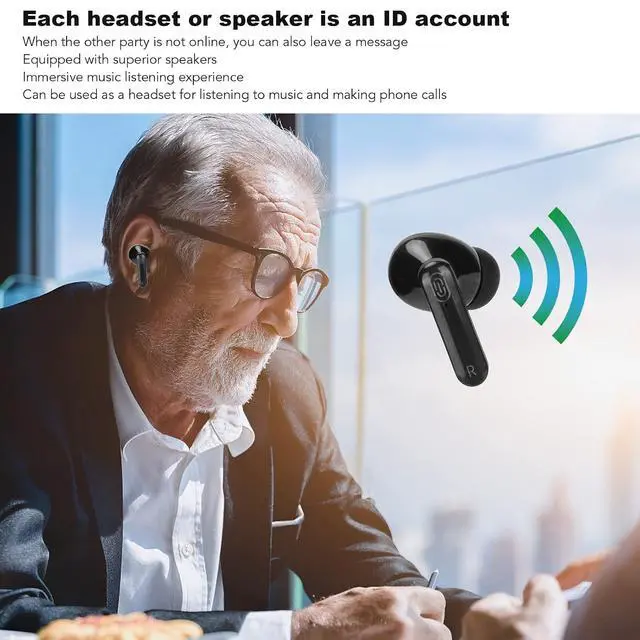 Alt view image 5 of 7 - Y113 Language Translator Earbuds, 144 Language Translator Device, Bluetooth Noise Reduction Translator Device for Travel & Business, Fit for OS X Android