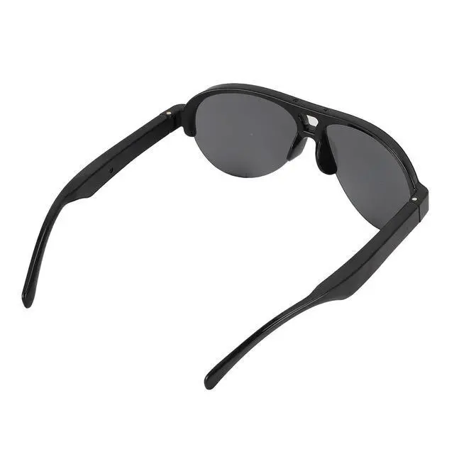 Alt view image 6 of 7 - Translator Smart Glasses - 137 Languages Translation Device Built in Microphone and Speaker, 0.5 Seconds Bluetooth Translator Sunglasses for Music Calling, Dark black, Bewinneror4q6sm5gf