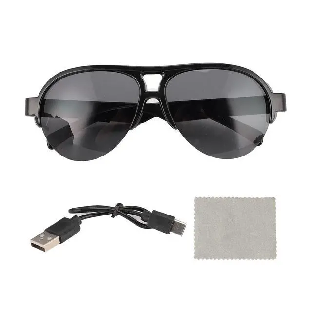 Alt view image 7 of 7 - Translator Smart Glasses - 137 Languages Translation Device Built in Microphone and Speaker, 0.5 Seconds Bluetooth Translator Sunglasses for Music Calling, Dark black, Bewinneror4q6sm5gf