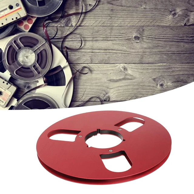 Alt view image 5 of 7 - 1 4 Inch 10 Inch Empty Take Up Reel for Nab Reel to Reel Tape Recorder, 3 Hole Aluminum Alloy Flange, Empty Tape Reel for Recording Sound Quality Improvement