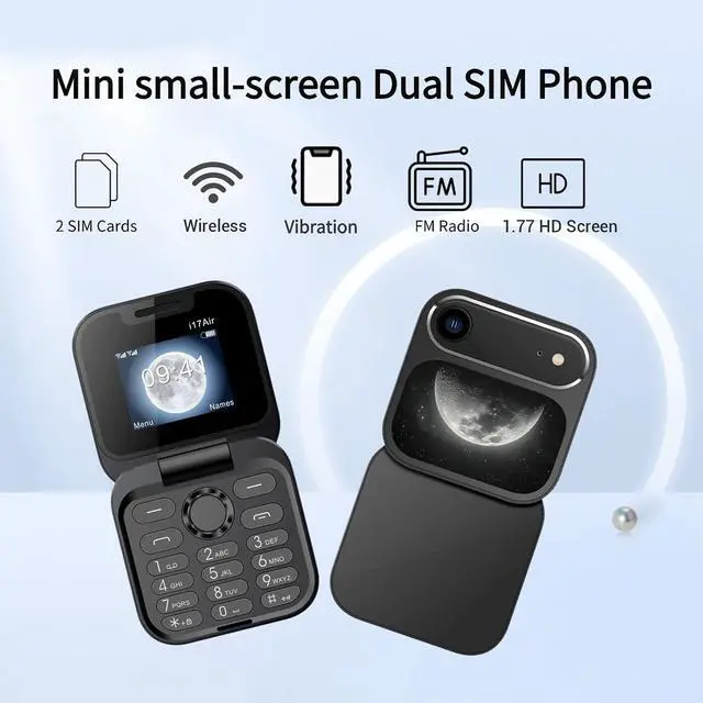 Alt view image 6 of 7 - Unlocked Flip Phone, Dual SIM GSM Mobile Phone with Bluetooth 4.0 3.5mm Jack, Large Buttons Loud Speaker One Touch Dialing, Seniors Travel Work (Black)