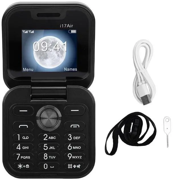 Alt view image 7 of 7 - Unlocked Flip Phone, Dual SIM GSM Mobile Phone with Bluetooth 4.0 3.5mm Jack, Large Buttons Loud Speaker One Touch Dialing, Seniors Travel Work (Black)