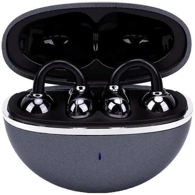 Main image of Clip On Earbuds, Bluetooth 6.0, Detachable Earrings (Black)