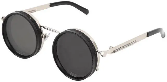 Main image of Polarized Round Sunglasses for Men Women | 49mm ND2-400 Adjustable Tint Fishing Glasses Protection, Classic Style