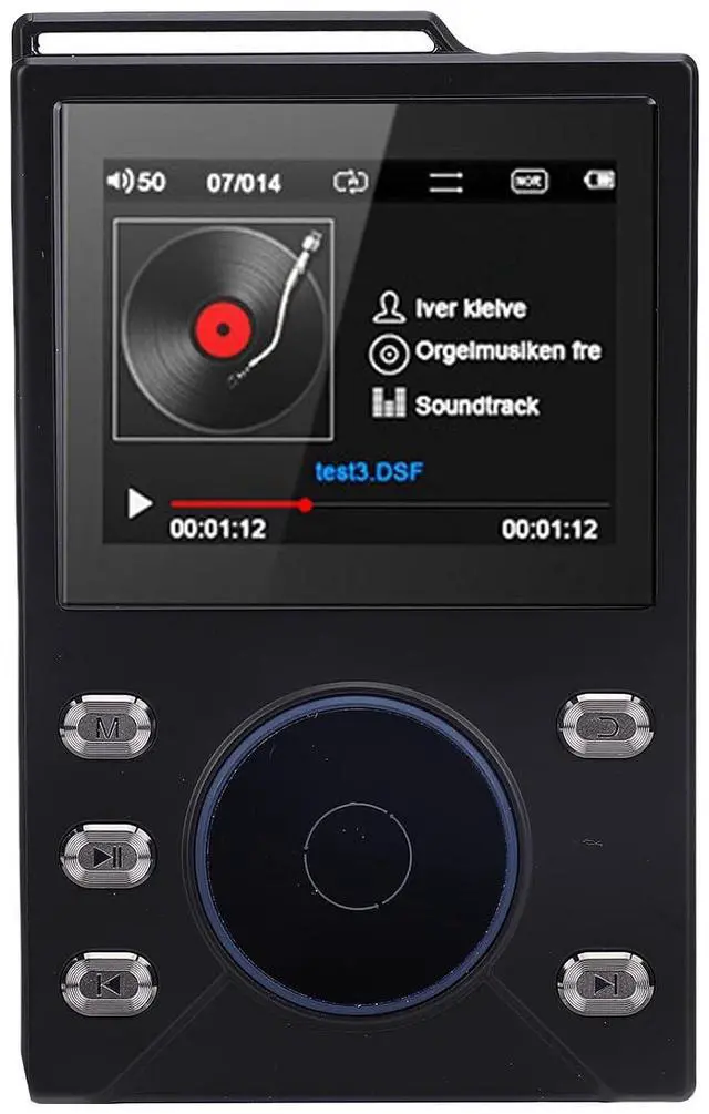 Main image of HiFi MP3 Player with Bluetooth 5.4, Lossless DSD FLAC Player, Digital Audio Player Hi Res Portable Music Player with 16G Card, Support Up to 256G