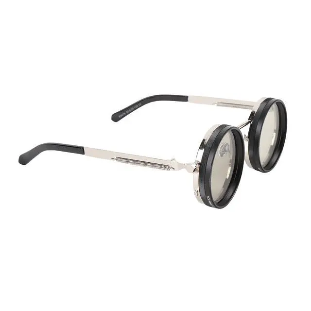Alt view image 5 of 7 - Polarized Round Sunglasses for Men Women | 49mm ND2-400 Adjustable Tint Fishing Glasses Protection, Classic Style