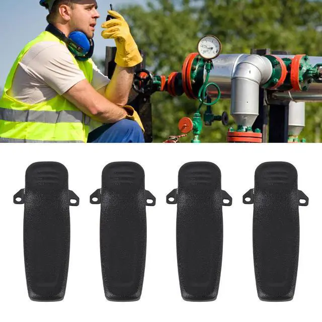 Alt view image 3 of 7 - 4 Pcs Radio Belt Clamp/Holder Replacement, Heavy Duty ABS Belt Clamp/Holder for HYT TC-610-508 -700-780, Secure &