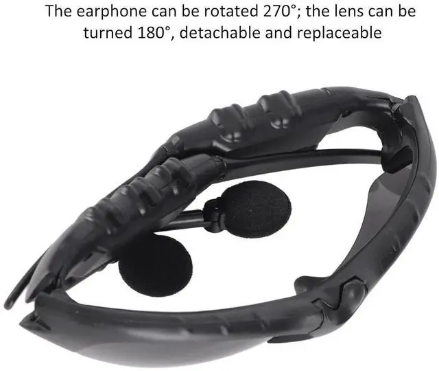 Alt view image 3 of 7 - Wireless Glasses for Men & Women, Polarized Cycling & Motorcycle Riding Sunglasses with Stereo Headphones, Music & Call Audio, Outdoor Sports Glasses