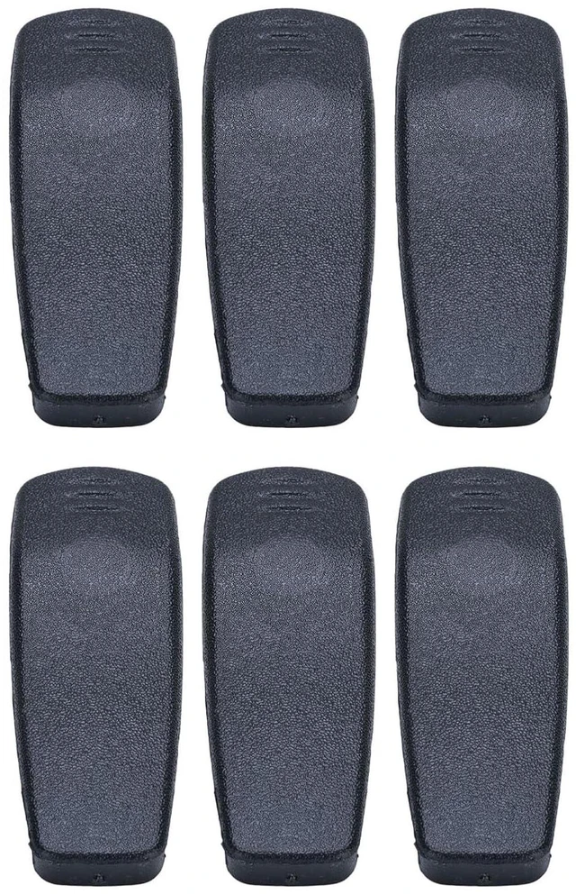 Main image of Radio Belt Clamp/Holder Heavy Duty ABS - Compatible with CP040, CP140, CP150, EP450, PR400, GP3188, Waist & Pocket 6 Pcs