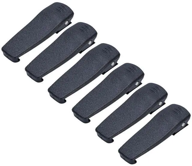 Alt view image 3 of 7 - Radio Belt Clamp/Holder Heavy Duty ABS - Compatible with CP040, CP140, CP150, EP450, PR400, GP3188, Waist & Pocket 6 Pcs