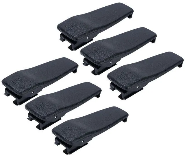 Alt view image 4 of 7 - Radio Belt Clamp/Holder Heavy Duty ABS - Compatible with CP040, CP140, CP150, EP450, PR400, GP3188, Waist & Pocket 6 Pcs