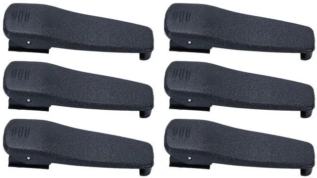 Alt view image 2 of 7 - Radio Belt Clamp/Holder Heavy Duty ABS - Compatible with CP040, CP140, CP150, EP450, PR400, GP3188, Waist & Pocket 6 Pcs