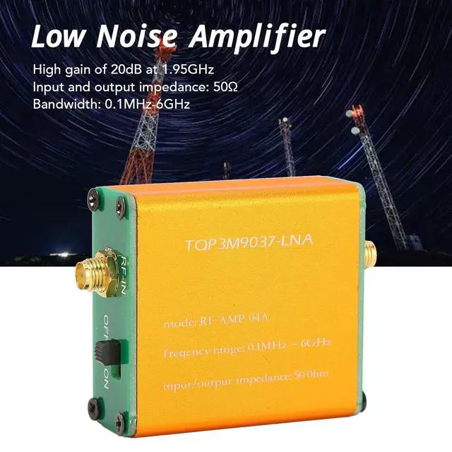 Alt view image 3 of 7 - Ultra Low Noise Amplifier, LNA Module for RF Software Defined Radio, 0.1MHz6GHz Full Band 20dB High Gain Power Preamplifier Module for 1A (Built in Battery)