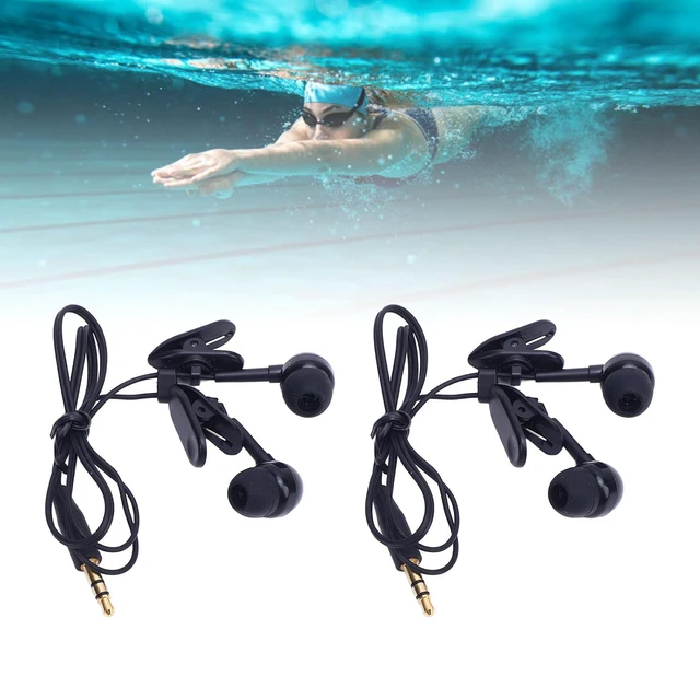 Alt view image 6 of 7 - Swimming Headphones, IP68 Swim Earburds with High Sound Quality,3.5mm Jack, 40cm Short Cable,for Swimming, Surfing