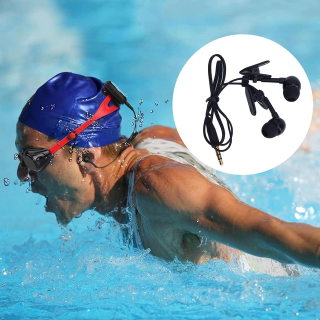 Alt view image 4 of 7 - Swimming Headphones, IP68 Swim Earburds with High Sound Quality,3.5mm Jack, 40cm Short Cable,for Swimming, Surfing