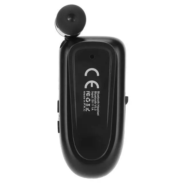 Alt view image 3 of 7 - Bluetooth Headset, Retractable Business Lavalier Earphone, Multifunction Vibrating Caller ID Clip Sports Earphones for Sports Workout Driving