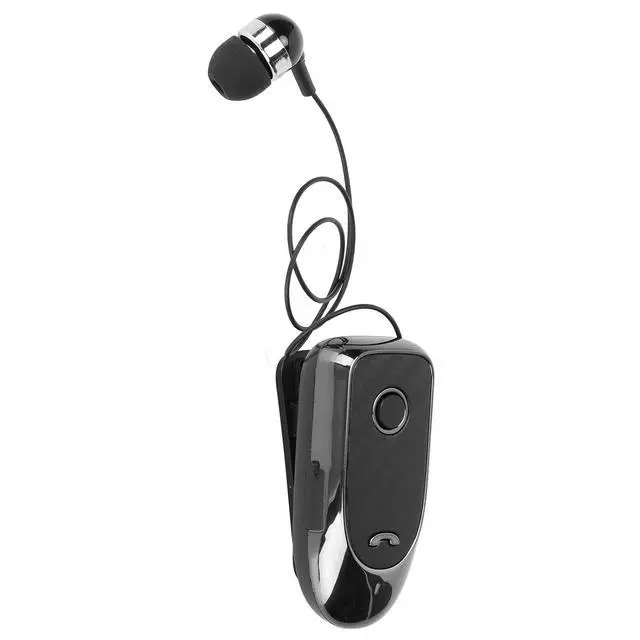 Alt view image 6 of 7 - Bluetooth Headset, Retractable Business Lavalier Earphone, Multifunction Vibrating Caller ID Clip Sports Earphones for Sports Workout Driving
