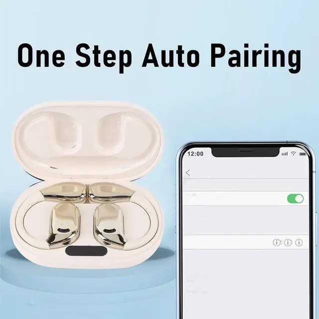 Alt view image 4 of 7 - M75 on Ear Translator Earbuds, Touch Control Language Translation Device Supports 144 Languages & Accents Translation in Real Time, APP,300mAh (Skin Color)