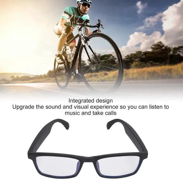 Alt view image 3 of 7 - Smart Glasses with Speakers & Mic - Bluetooth5.3 Sunglasses with Blue Light Blocking, Touch Voice Assistant, Sports Smart Glasses for Outdoor Cycling Running Driving