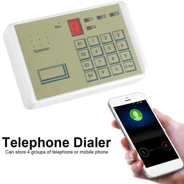 Alt view image 3 of 7 - Telephone Voice Dialer, Wired Telephone Voice Auto-dialer Burglar Security House Alarm System for Home Office Security, Telephone Dialer Alarm Dialer Put All-Round Automatic