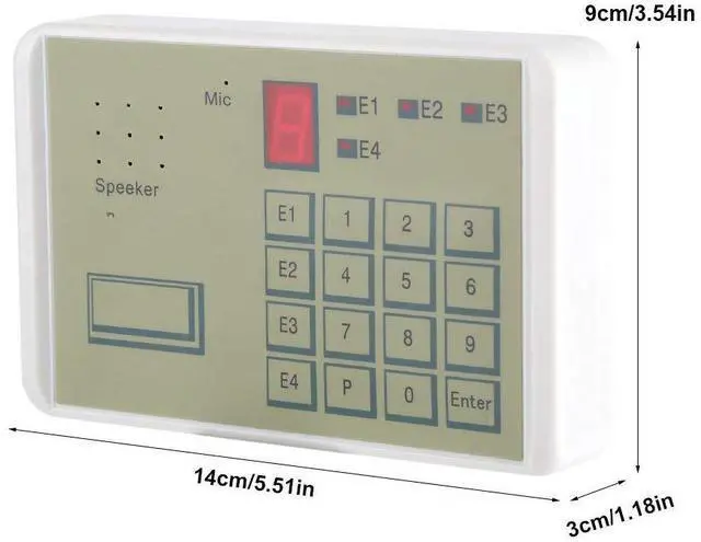 Alt view image 5 of 7 - Telephone Voice Dialer, Wired Telephone Voice Auto-dialer Burglar Security House Alarm System for Home Office Security, Telephone Dialer Alarm Dialer Put All-Round Automatic